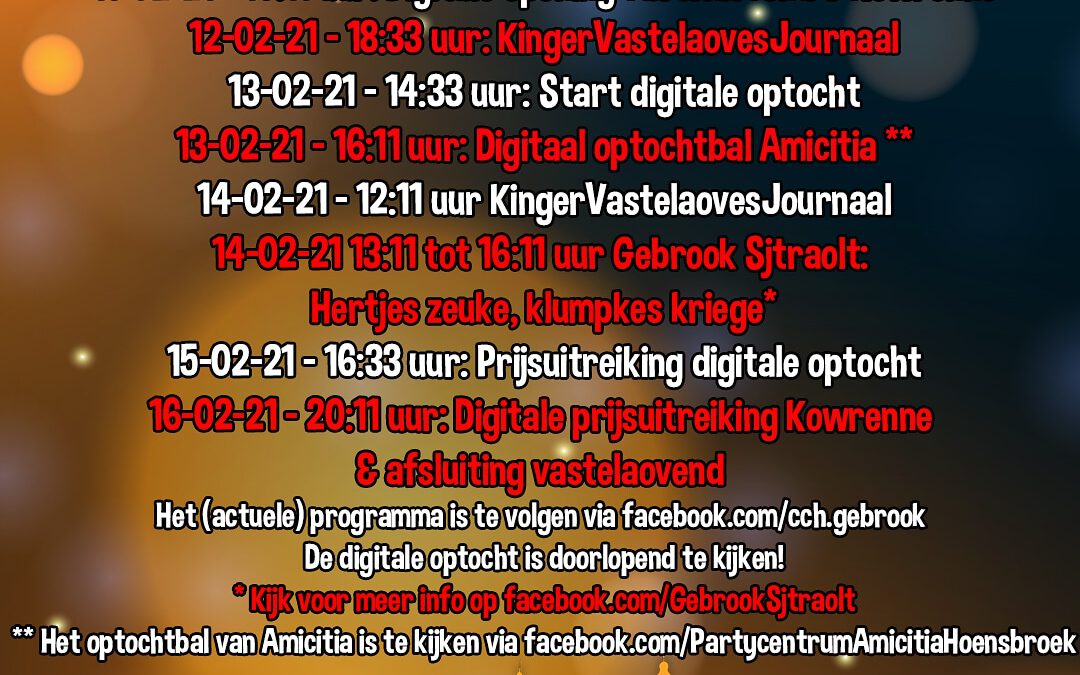 Digitaal vastelaovesprogramma